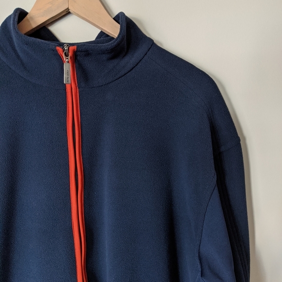 Navy Fleece Hiking Jacket Size L - Picture 2 of 9